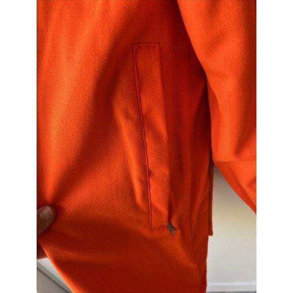 Vtg WOOLRICH Reversible Buffalo Plaid Mackinaw Orange Hunting Vest/Jacket M/L - Picture 9 of 10